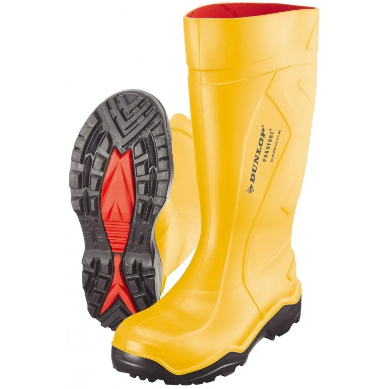 Dunlop botte de sécurité purofort+ full safety taille 41 jaune s5 ci