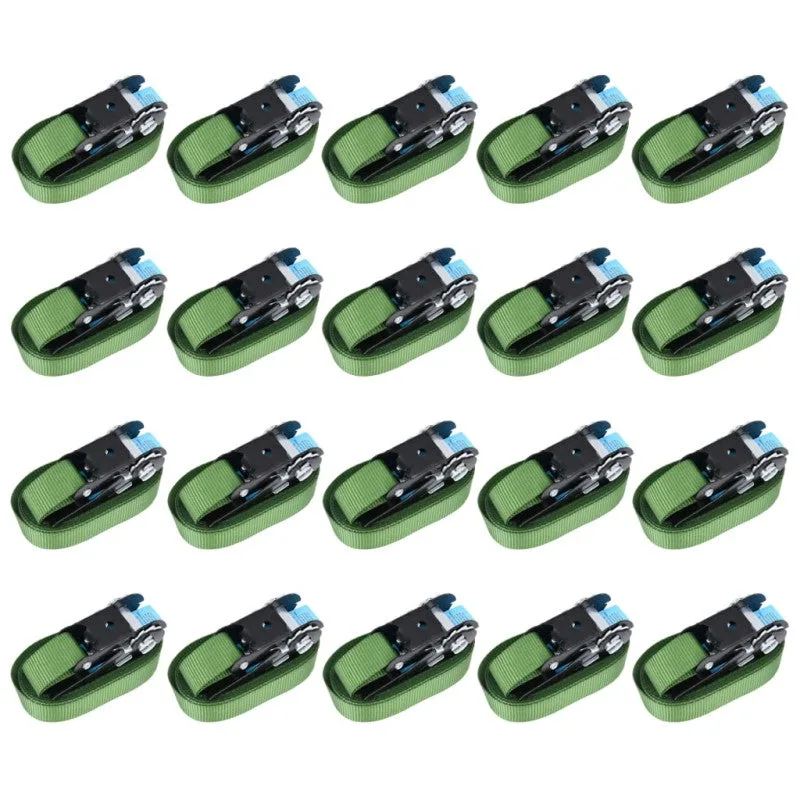 Correas de sujeción de trinquete 20 unidades verde 800 dan 6 m vidaxl