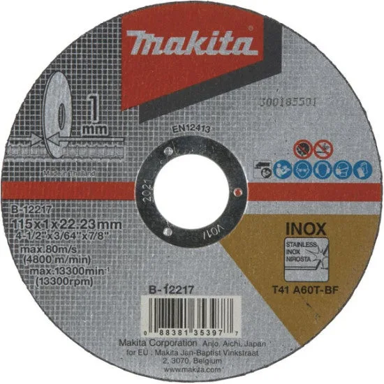 Caja de discos de corte makita de 230 mm - 40 piezas - b-12273-40