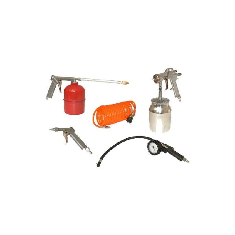 Kit de accesorios de aire lacme con pistola + soplador + inflador - 325000