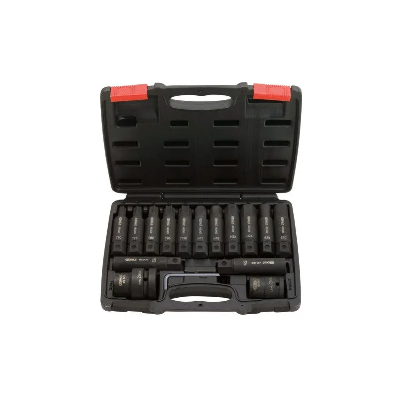 Ks tools jeu de douilles tournevis et douilles de rechange à chocs