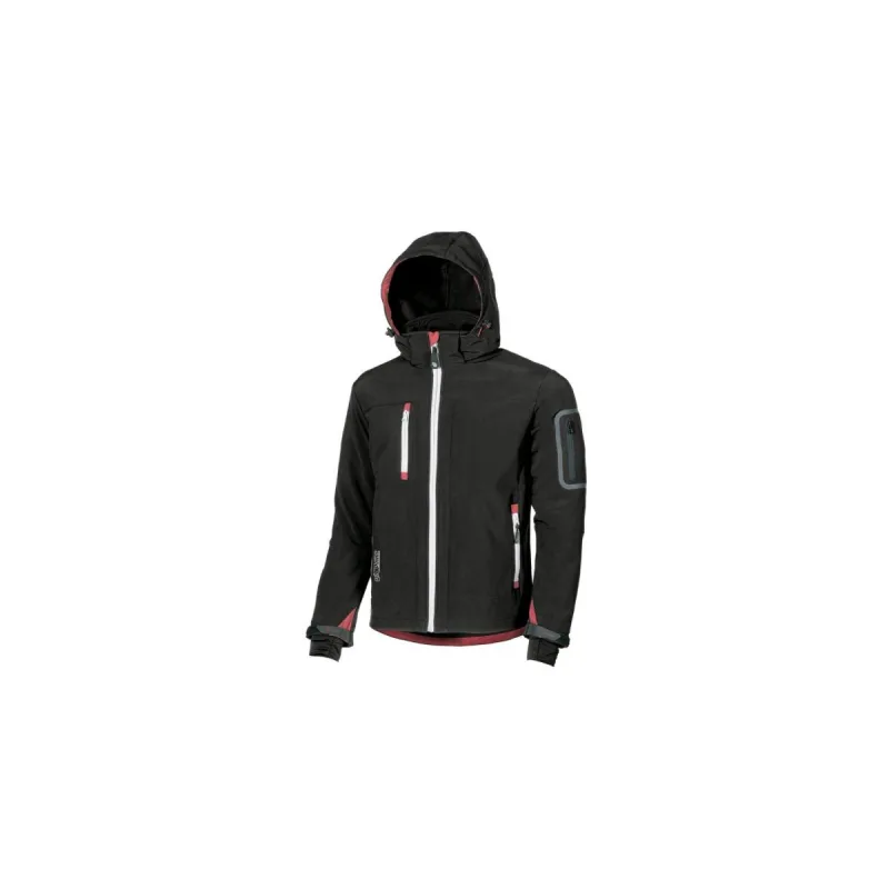 U-power veste en softshell metropolis taille l noir/charbon 100 % pes