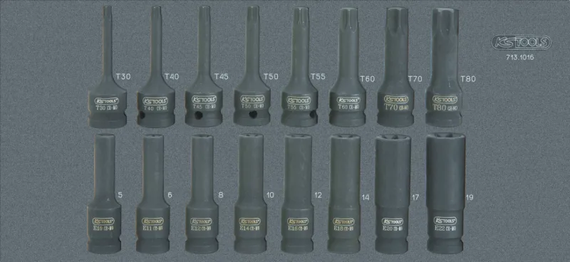 Ks tools 713.1016 modulo di 16 bussole a impatto 1/2