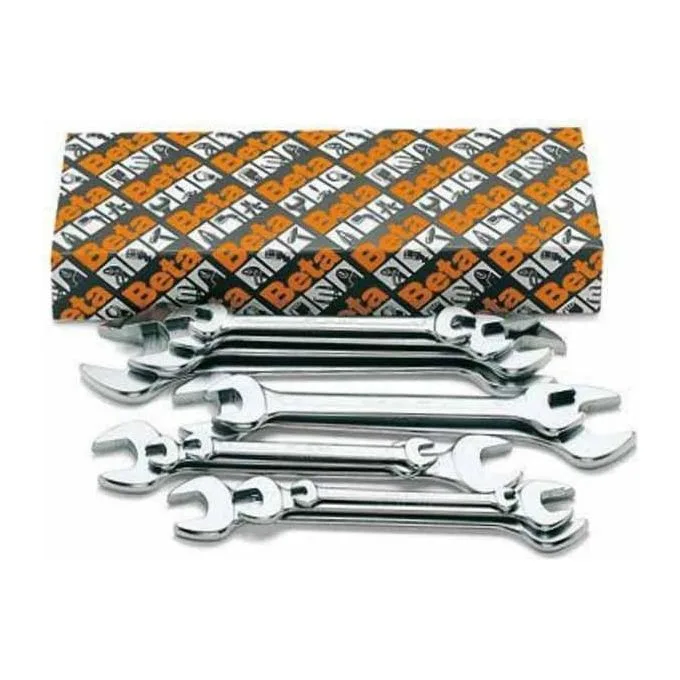 Beta 55/s12 set chiavi forchetta doppie 12 pezzi, utensili professionali con acciaio di qualità e impugnatura funzionale