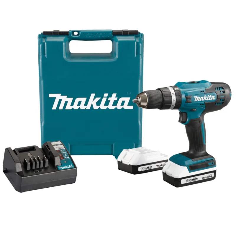 Taladro makita 2 baterias 18vp 2.0 ah-li