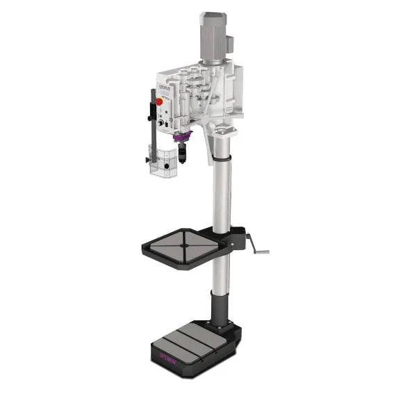 Taladro de columna con pantalla de velocidad dh 28 gsv optimum