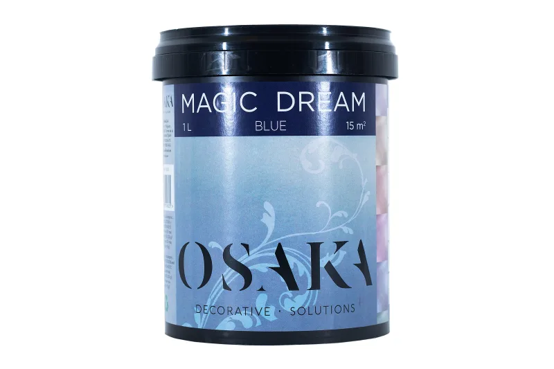 Pintura decorativa con efectos metal magic dream osaka color azul 1 litro