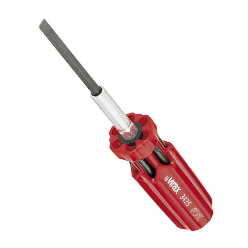 Destornillador virax 7 puntas 0,8 x 5/1 x 7/2,5 x 8/pz1/pz2/ph1/ph2