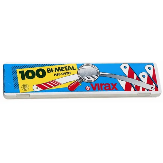 Boîte de 100 lames de scie hss bi-métal aciers spéciaux et alliés