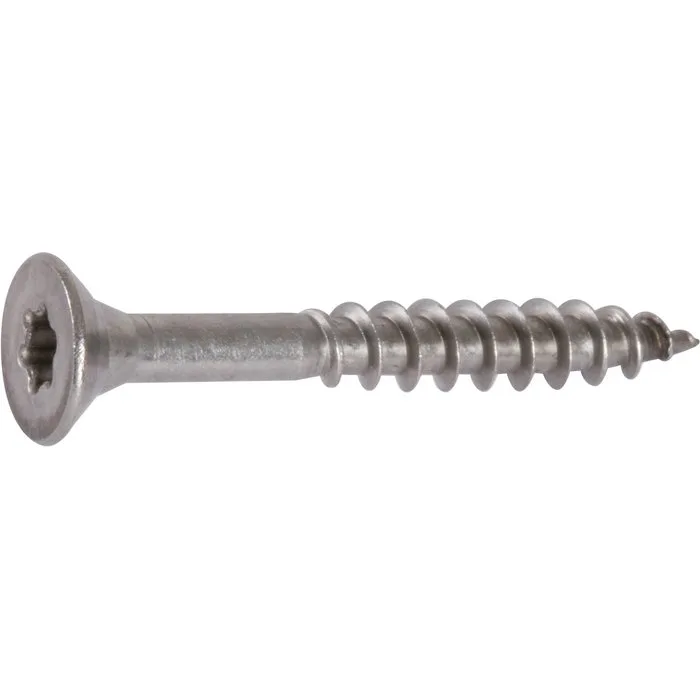 Vis à bois agglomérés tête fraisée torx inox a2 5x50/30 boîte de 200 - ultima - 623095x50/30
