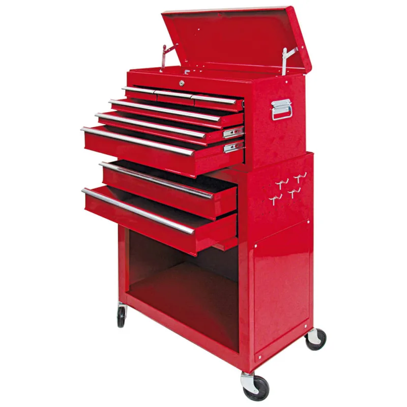 Vorel armario de 6 cajones con ruedas 62x33x107 cm