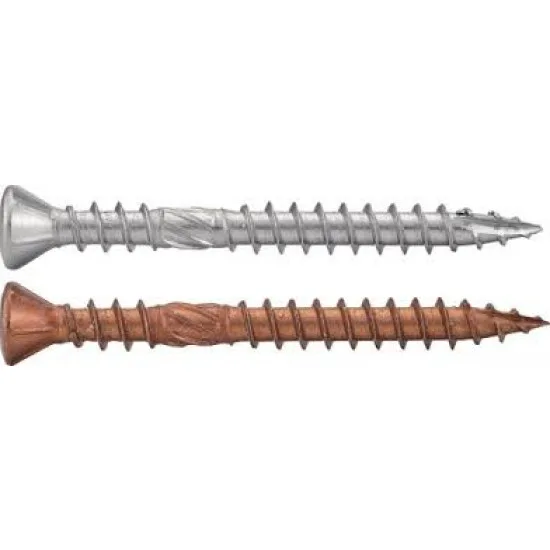 Caja 200 tornillo terraza cabeza abombada inox a4 + broca acton torx - doble rosca 5x60 - 643245x60