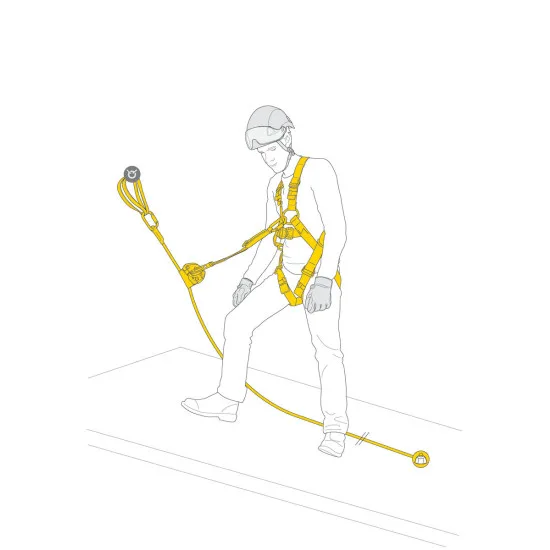 Kit anticaídas asap lock fall arrest 10m petzl - t.2 - k094aa01