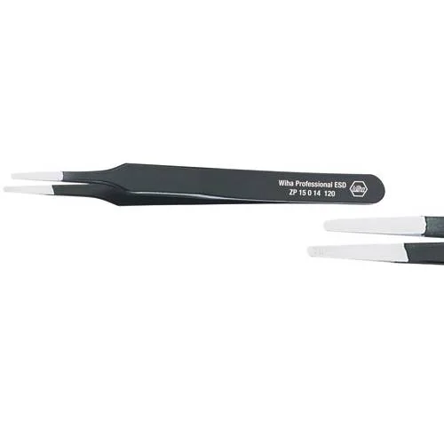 Wiha pincette de précision professional esd type 2a (32329) 120 mm