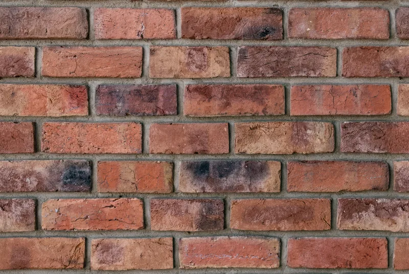 Revestimiento adhesivo mural imitación piedra rojo, terracota 0.9x2.8m