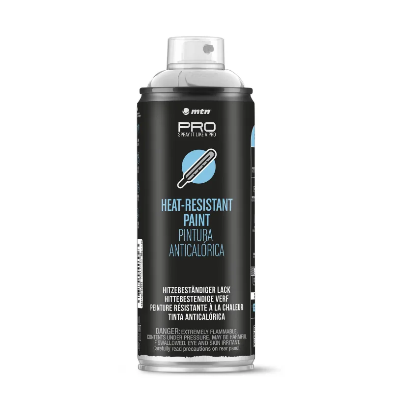 Spray pintura alta temperatura pro montana 400ml plata