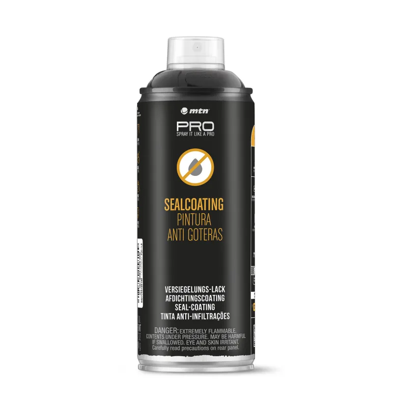 Spray pintura antigoteras pro montana 400ml negro