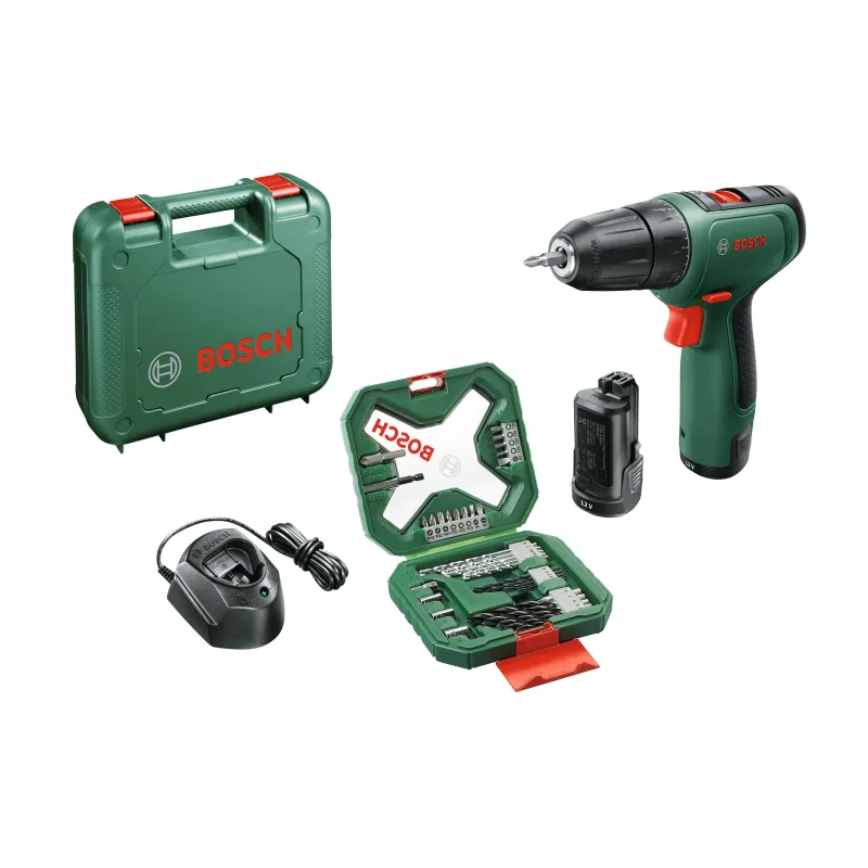 Atornillador a batería bosch 12v - 2 baterías y xline 34 - easydrill 1200