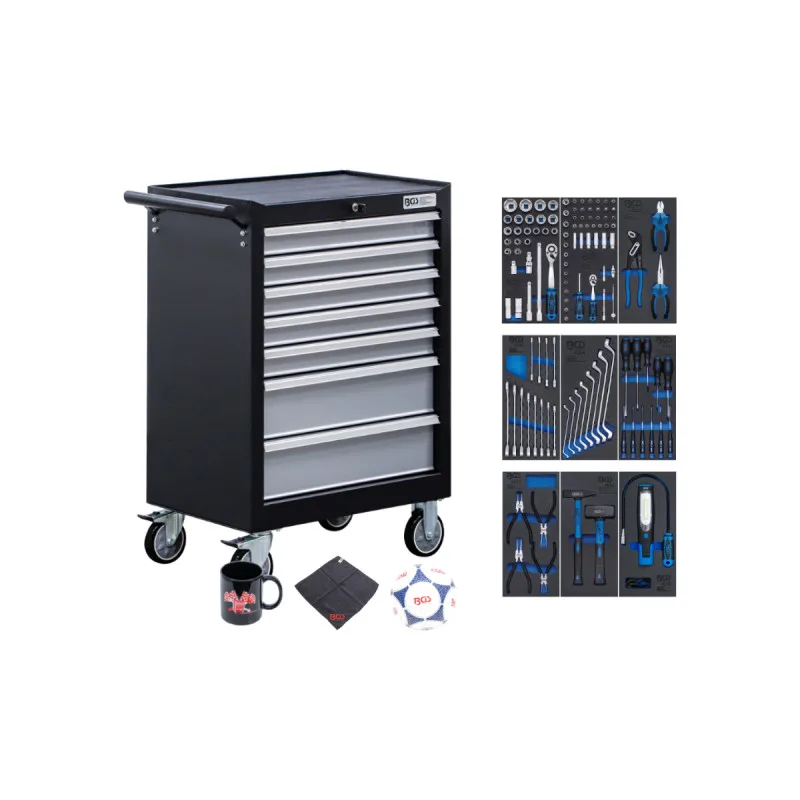 Carro de herramientas | 7 cajones | con 120 herramientas