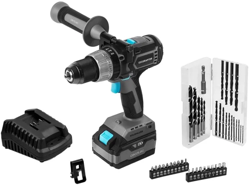 Taladro percutor cecotec cecoraptor perfect impactdrill 4020 brushless ultra 20v 4000mah 30000bmp