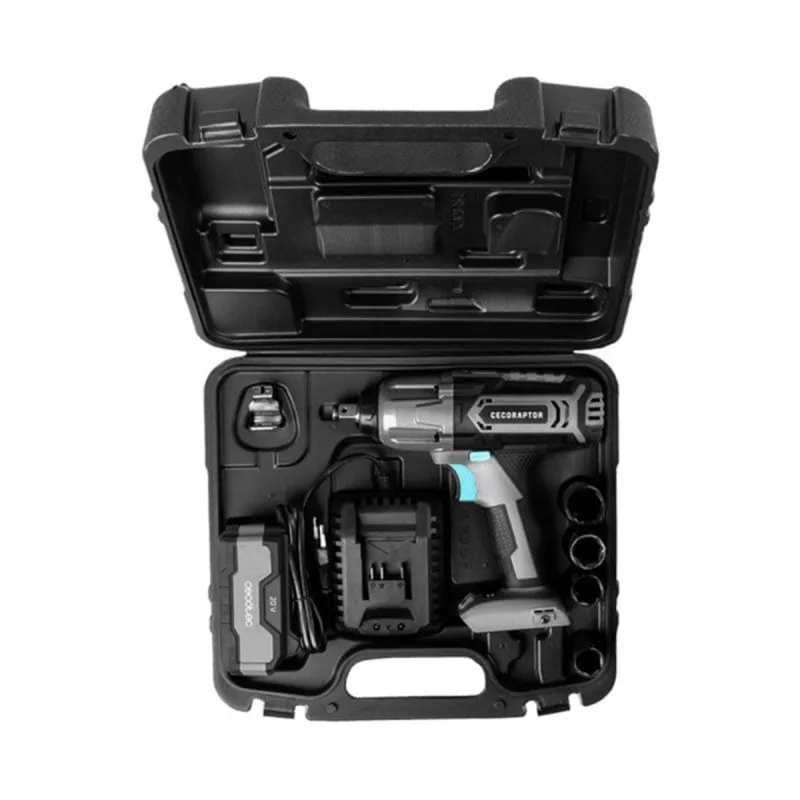 Llave de impacto cecotec cecoraptor perfect impact 4020 ultra 20v 4000mah 2300rpm gris