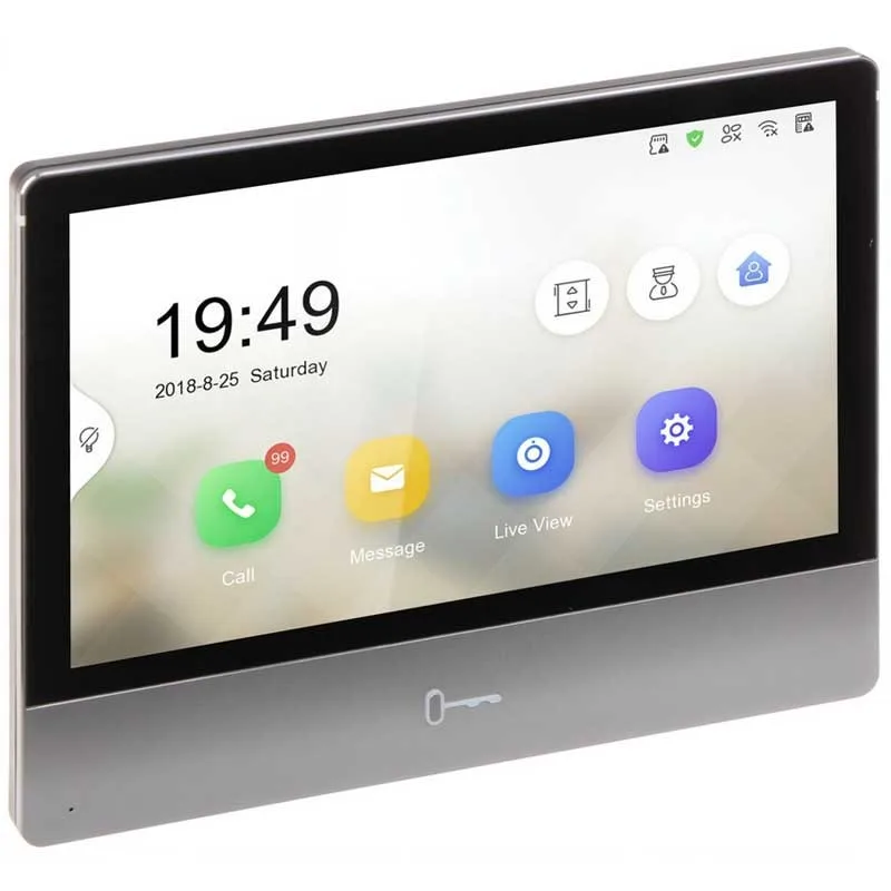 Sistema de videoportero hikvision ds-kh8350-wte1 de 17,8 cm (7), color negro