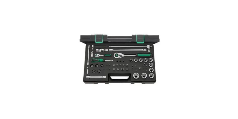 Stahlwille jeu de clés à douille 40/52/45/12qr 57 pièces 1/4 + 1/2