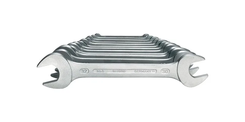 Gedore jeu de clés à fourches 6-100 10 pièces sw6-32 mm cv-acier