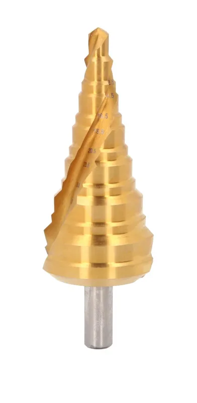 Ks tools forets étagés hss-tin,ø 7-40,5mm, 13 etages