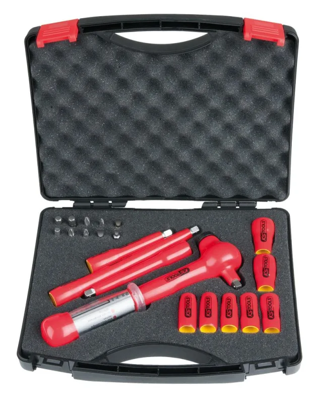 Ks tools 1/4 coffret de douilles isolées, 21 pcs