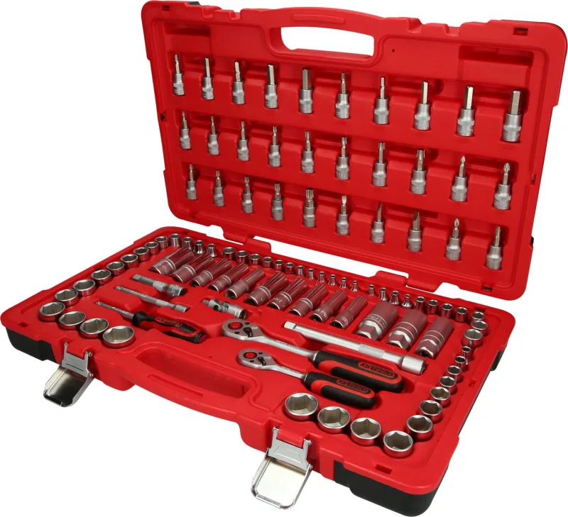 Ks tools 1/4+3/8 coffret de douilles, 100 pcs