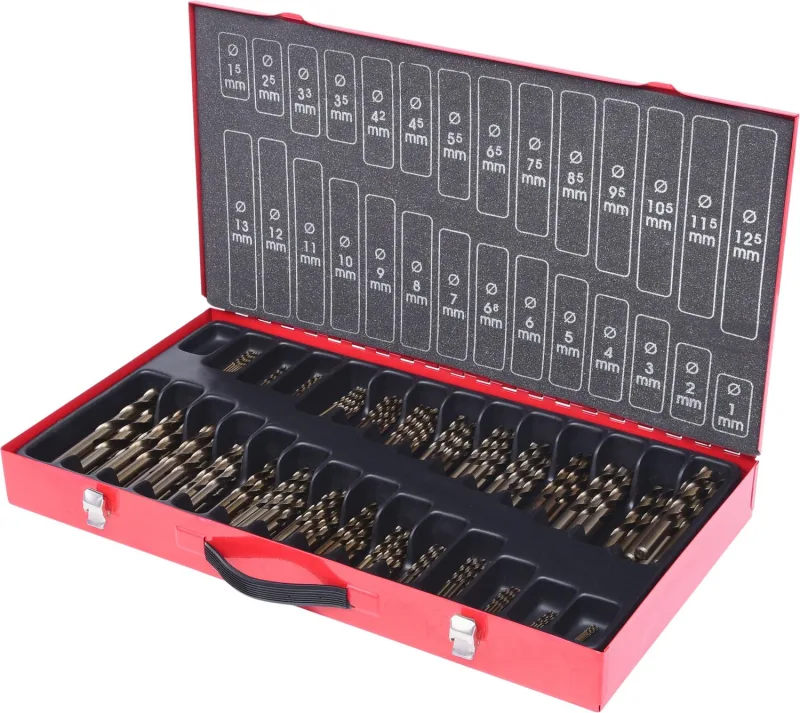 Ks tools coffret de forets hss-g co 5, 230 pcs, 1-13mm