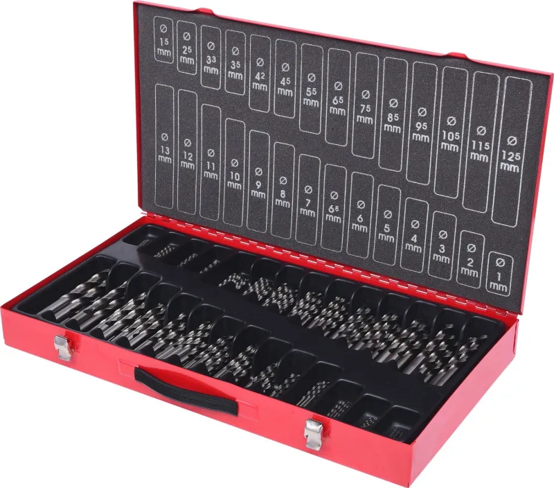 Ks tools coffret de forets étagés hss tin, 230 pcs, 1-13mm