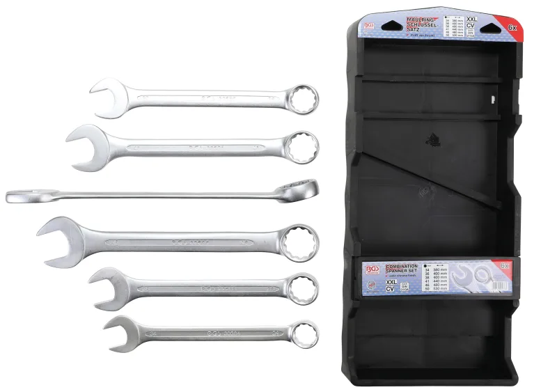 Juego de llaves combinadas | extra largas | 34 - 50 mm | 6 piezas