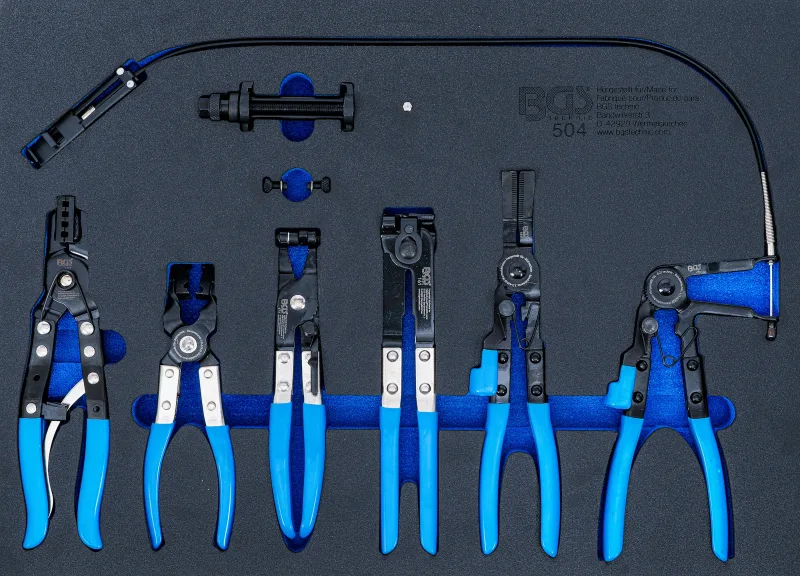 Bandeja para carro 3/3: juego de alicates para abrazaderas de mangueras