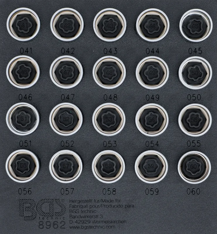 Bandeja para carro 1/6: juego para tuercas de ruedas de bmw | 20 piezas