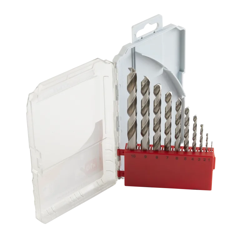 Estuche 10 brocas metal 1 - 10 mm dexter