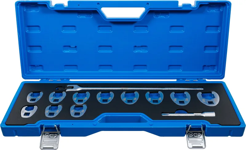 Juego de llaves de boca hexagonal abierta (crowfoot) | entrada 12,5 mm (1/2)| 20 - 32 mm | 13 piezas