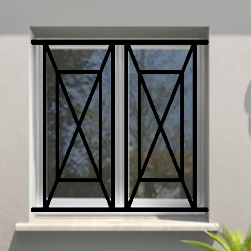 Reja de seguridad adour para ventana h = 65 cm x w = 120 cm (dimensión marco)