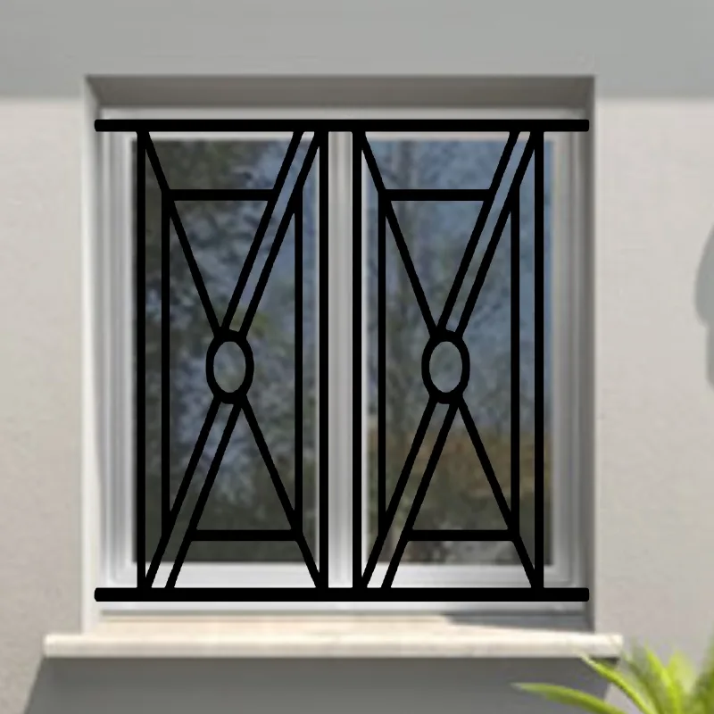 Reja de seguridad octune para ventana h = 65 cm x w = 120 cm (dimensión marco)