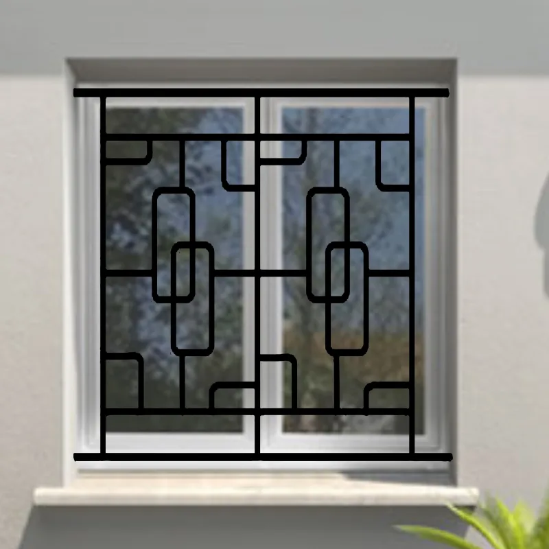 Reja de seguridad structural para ventana h = 135 cm x w = 140 cm (dimensión marco)