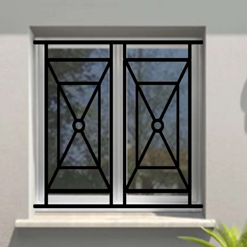 Reja de seguridad tolosa para ventana h = 115 cm x w = 120 cm (dimensión marco)