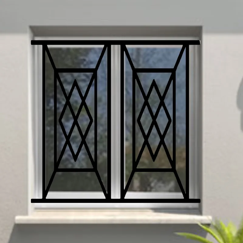 Reja de seguridad panama para ventana h = 95 cm x w = 140 cm (dimensión marco)