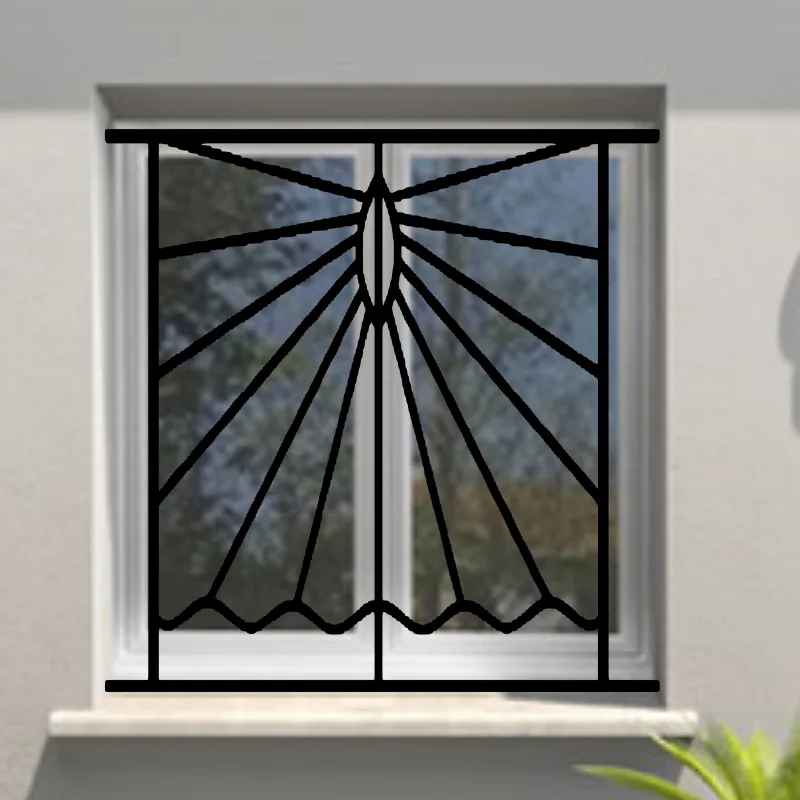 Reja de seguridad solazur para ventana h = 95 cm x w = 140 cm (dimensión marco)