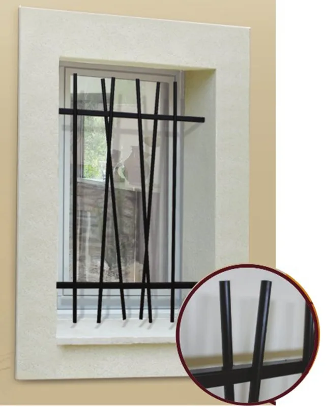 Reja de seguridad savane para ventana h = 95 cm x w = 100 cm (dimensión marco)