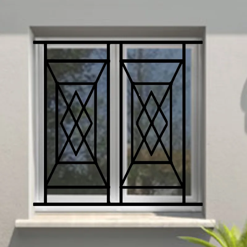 Reja de seguridad panama para ventana h = 115 cm x w = 100 cm (dimensión marco)