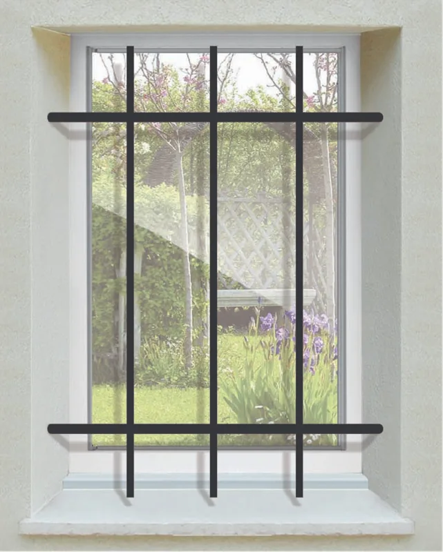 Reja de seguridad close para ventana h = 125 cm x w = 160 cm (dimensión marco)