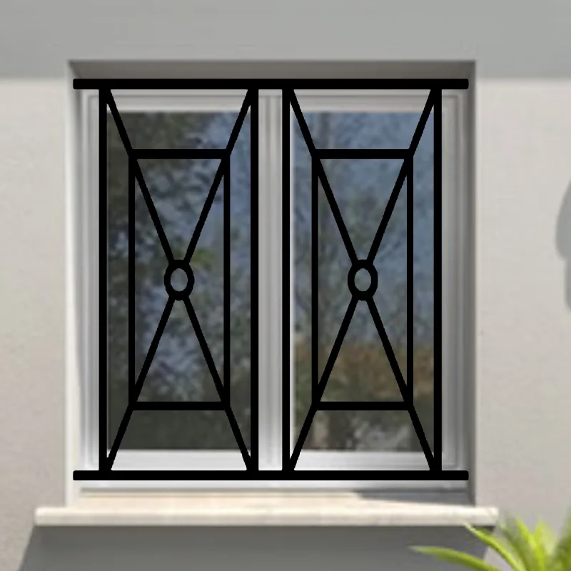 Reja de seguridad tolosa para ventana h = 65 cm x w = 120 cm (dimensión marco)