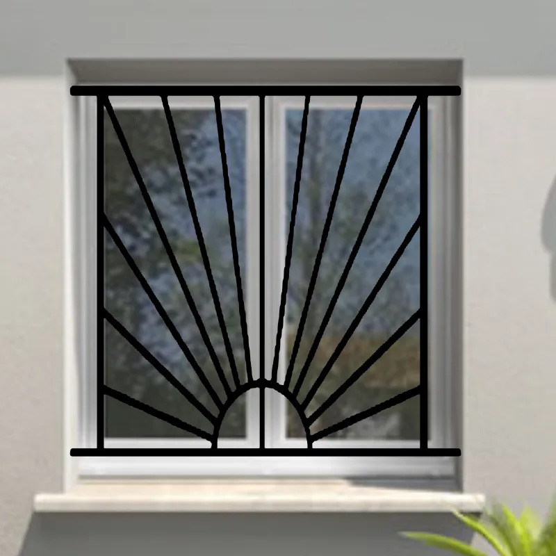 Reja de seguridad soleil para la ventana h = 75 cm x w = 100 cm (dimensión marco)