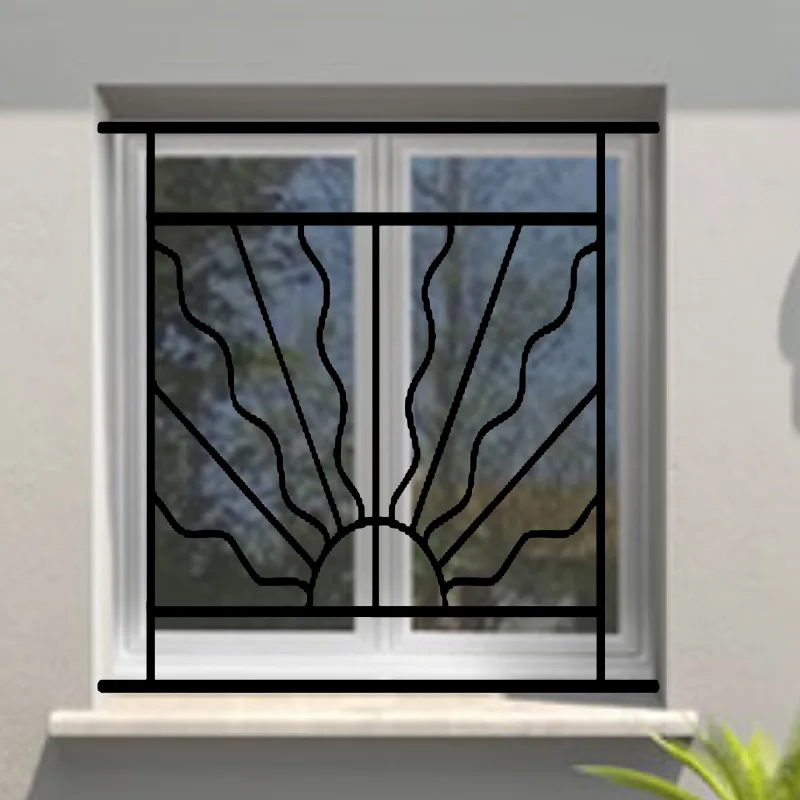 Reja de seguridad estival para ventana h = 125 cm x w = 160 cm (dimensión marco)